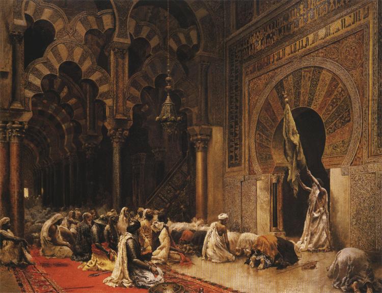 Edwin Lord Weeks Interior of the Mosque of Cordoba. china oil painting image